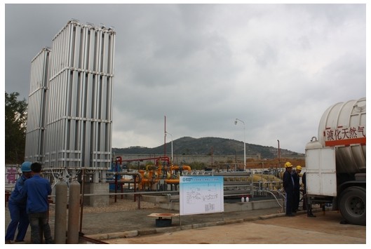 我市首座LNG釋放站建成，燃?xì)獗９┠芰⒂兴嵘?>                            <div   id="z766tqfioq"   class="con">
                                <span id="z766tqfioq"    class="title">我市首座LNG釋放站建成，燃?xì)獗９┠芰⒂兴嵘?/span>
                                <p class="des">
	10月30日，我市首座液化天然氣（LNG）釋放站在北部新城高中壓站內(nèi)建成并投入運(yùn)行，現(xiàn)每天的正常補(bǔ)充量達(dá)到3萬方。該站設(shè)計(jì)氣化能力3000方/小時，如連續(xù)氣化可以增加供應(yīng)量8萬方/日，將提升我市燃?xì)獗９┠芰Α?


	&nbsp;


	我市由于處于川氣東送供氣范圍，受上游供氣不足等因素影響，氣源一直較為緊張。隨著天然氣市場的快速發(fā)展，客戶量不斷增加，特別是工業(yè)客戶的增加和增產(chǎn)，用...</p>
                            </div>
                            <div   id="z766tqfioq"   class="time">
                                <span id="z766tqfioq"    class="day">27</span>
                                <span id="z766tqfioq"    class="year-month">2013-11</span>
                            </div>
                        </a>
                    </li>
                                        <li>
                        <a href="show.php?Id=105" target="_blank">
                            <img src=